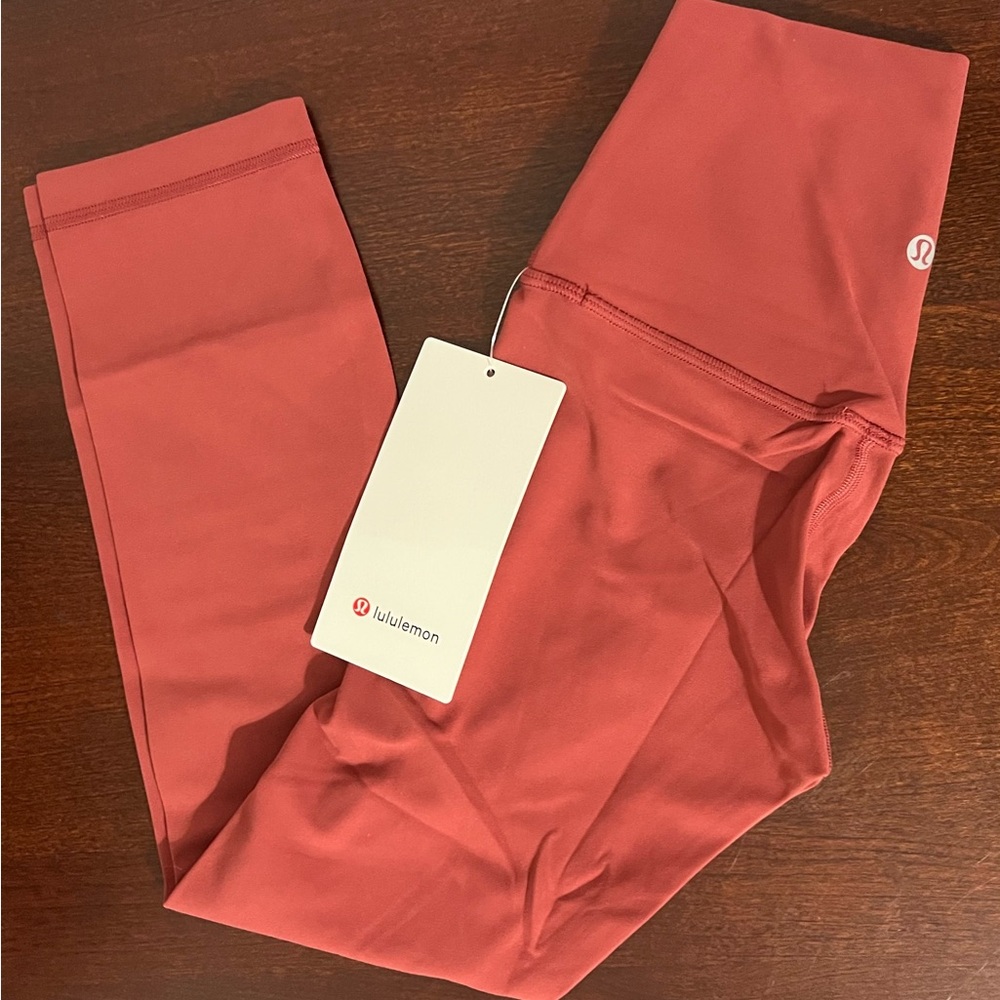 Lululemon Burgundy Align High-Rise Crop 21" Chianti Size 2